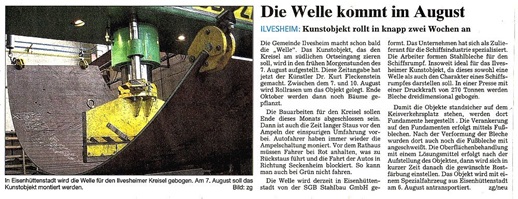 Kunst aus Stahl - Der Ilvesheimer Kreisel