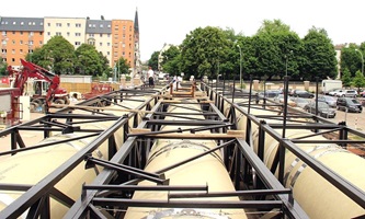 Vormontage auf der Baustelle