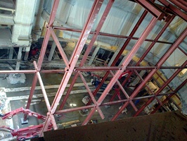 Bauhilfsmaßnahme im Zuschauersaal