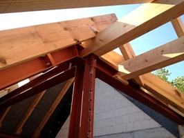 Neubau Dachtragwerk