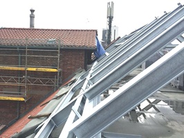 Stahlbau Dachtragwerk, feuerverzinkt