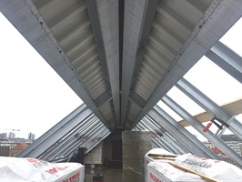 Stahlbau Dachtragwerk, feuerverzinkt
