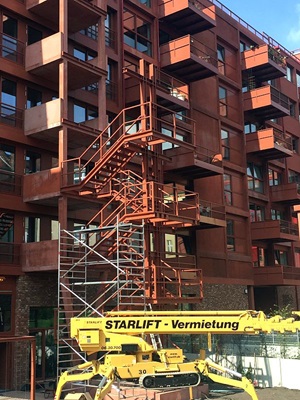 Stahlbau Fluchttreppe