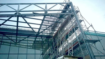 Vordach Nord, Raumfachwerk
