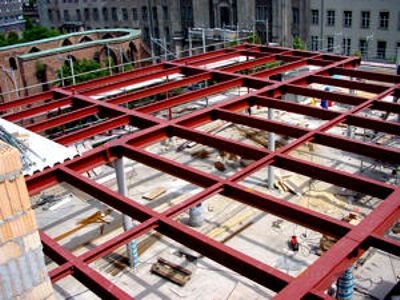 Stahltragwerk 4.+ 5.OG - Hotelbau
