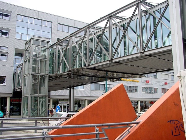 Brückenübergang der Lennépassage in Frankfurt (Oder)
