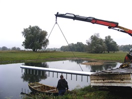 Schwimmsperre