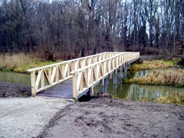 50m Fussgängerbrücke Gorgast