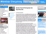 Erster Nacht-Parkplatz für Sportboote